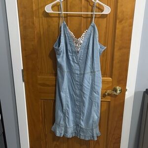 Denim Blue Sleeveless Dress